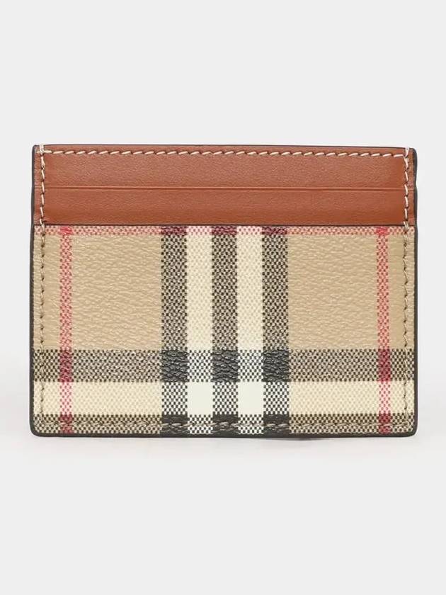 Check Card Wallet Beige - BURBERRY - BALAAN 4