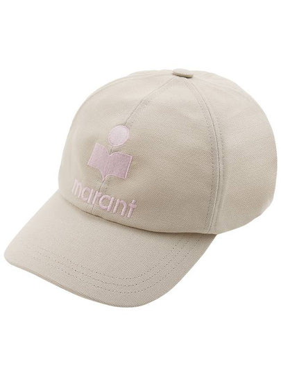 Tyron Logo Cotton Ball Cap Ecru Pink - ISABEL MARANT - BALAAN 2