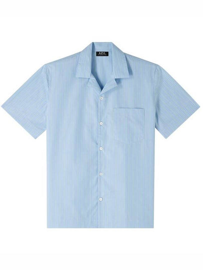 Chemisette Edd Short Sleeve Shirt Blue - A.P.C. - BALAAN 2