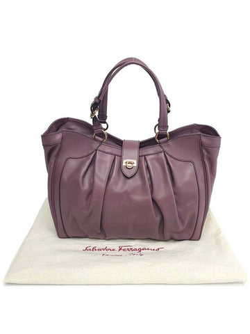 Ferragamo 21 D327 Annabelle ANNABELL Pleated Big Tote Bag - SALVATORE FERRAGAMO - BALAAN 1