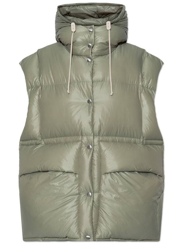 Quilted Down Vest Green - JIL SANDER - BALAAN 2