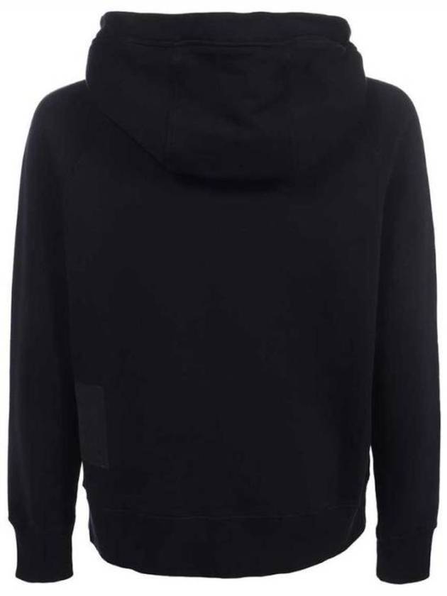 Logo Patch Zip-Up Hoodie Black - TEN C - BALAAN 3