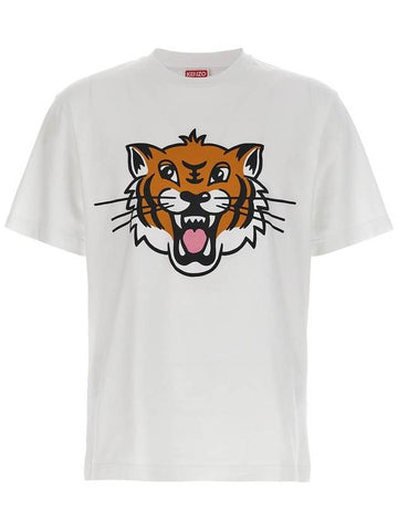 Kenzo 'Happy Tiger' T-Shirt - KENZO - BALAAN 1