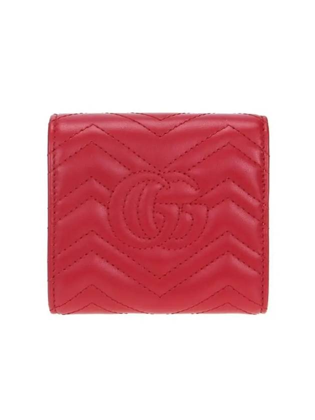 GG Marmont Matelasse Continental Half Wallet Red - GUCCI - BALAAN 3