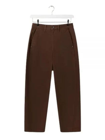 High Waist Straight Pants Brown - LEMAIRE - BALAAN 2