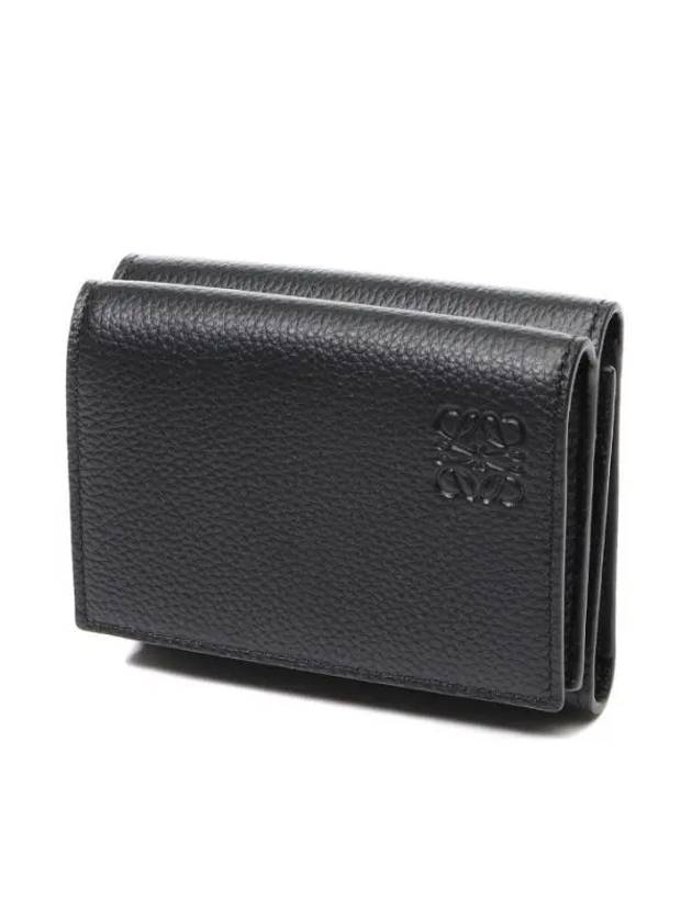 Soft Grained Leather Half Wallet Black - LOEWE - BALAAN 1