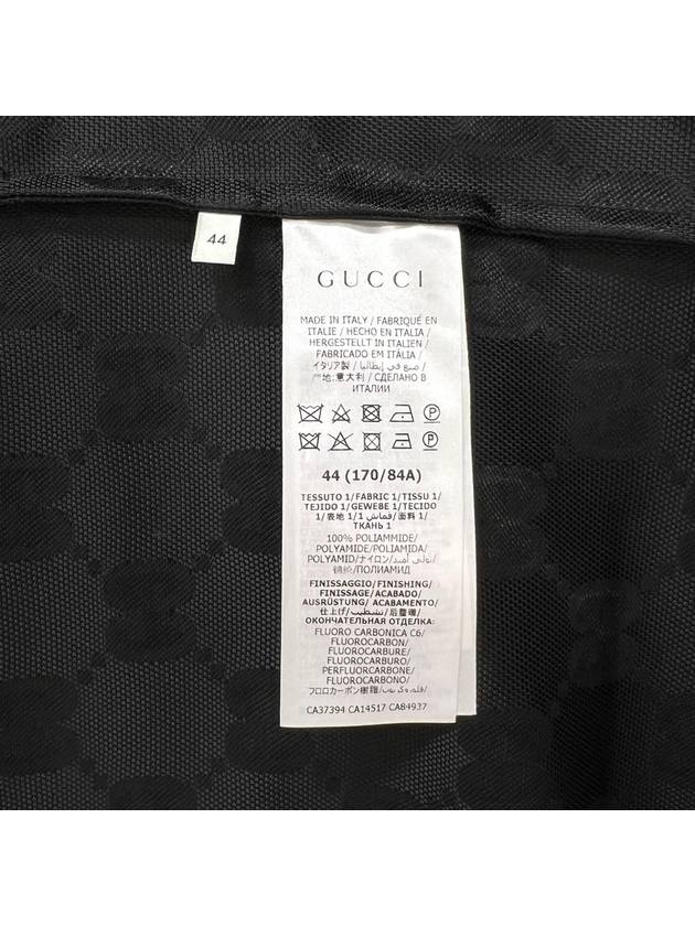 The Grid Hooded Jacket Black Size 44 - GUCCI - BALAAN 9