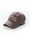 Flower Pigment Biowashed Ball Cap Purple Brown - STIGMA - BALAAN 1