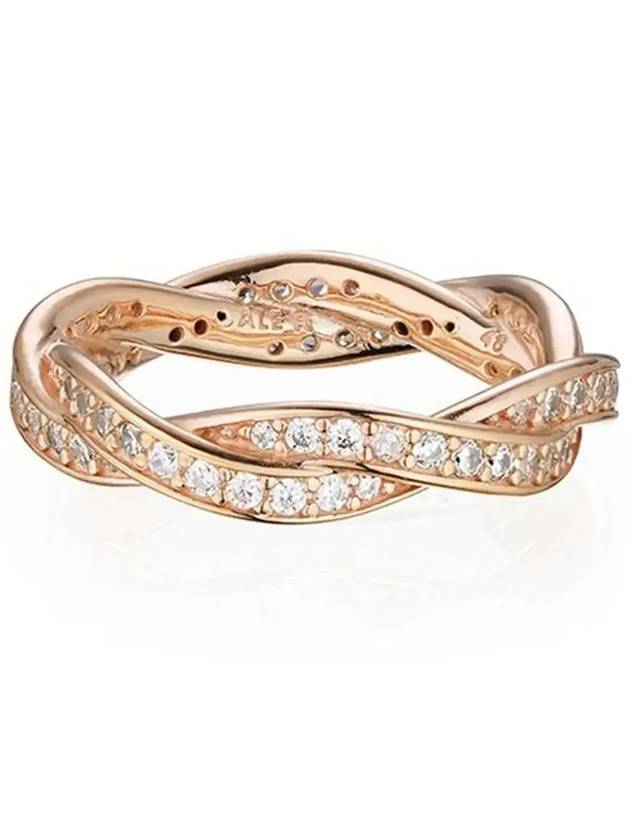 Sparkling Twist Of Fate Ring Rose Gold - PANDORA - BALAAN 4