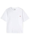 Logo Patch Short Sleeve T-Shirt White - ACNE STUDIOS - BALAAN 3