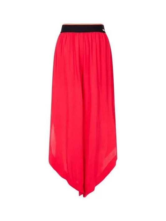 Women s Rounded Slit Banding Pants Red 270705 - ARMANI EXCHANGE - BALAAN 1