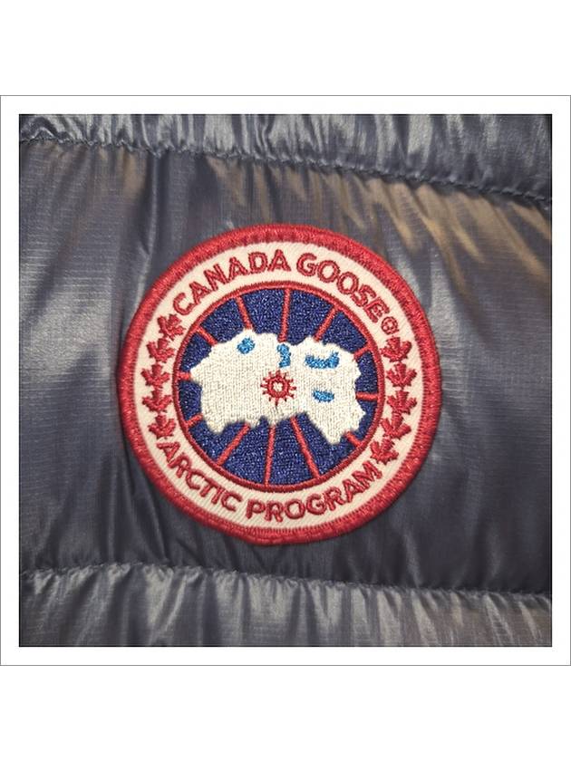 Crofton Logo Patch Padding Vest Ozone Blue - CANADA GOOSE - BALAAN 4