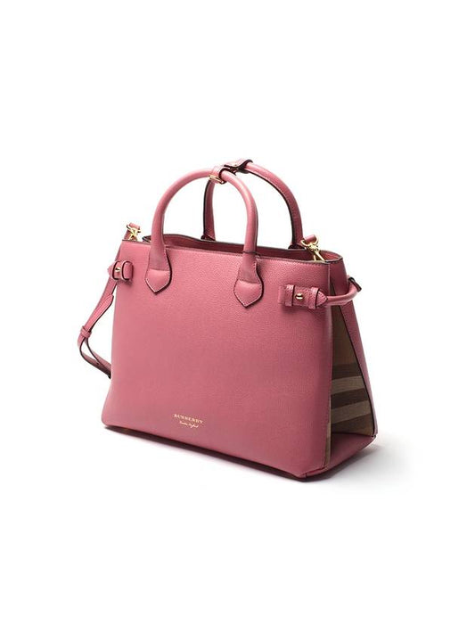 House Check Medium Shoulder Bag Pink - BURBERRY - BALAAN 2