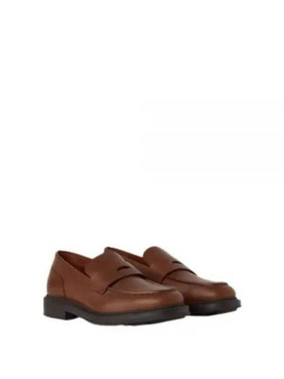 Travis Penny Leather Loafers Brown - LORO PIANA - BALAAN 2