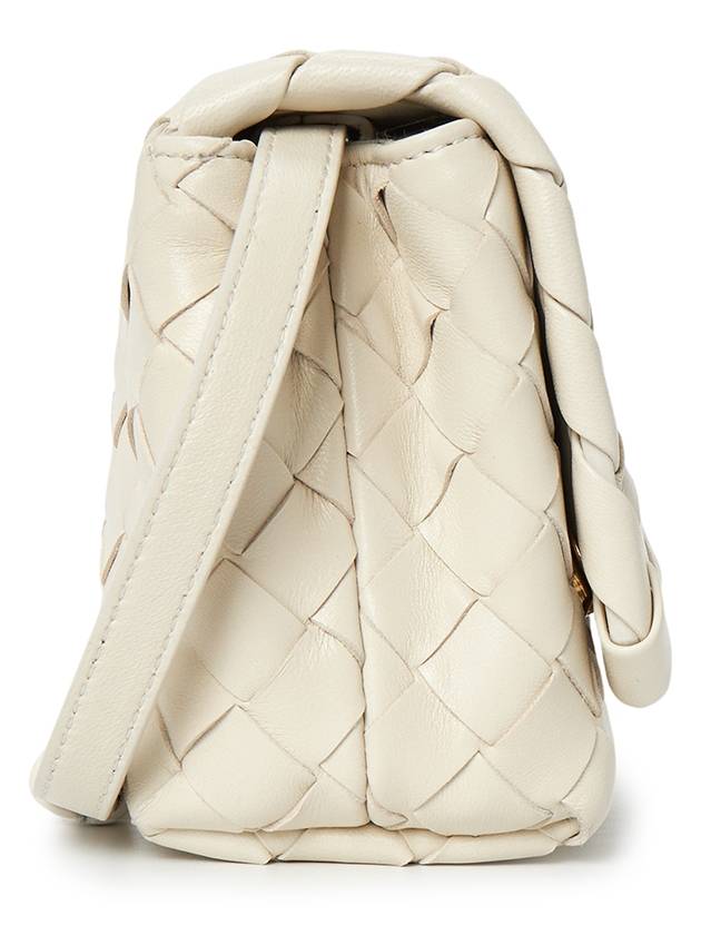 Mini Intrecciato Cross Bag White - BOTTEGA VENETA - BALAAN 4