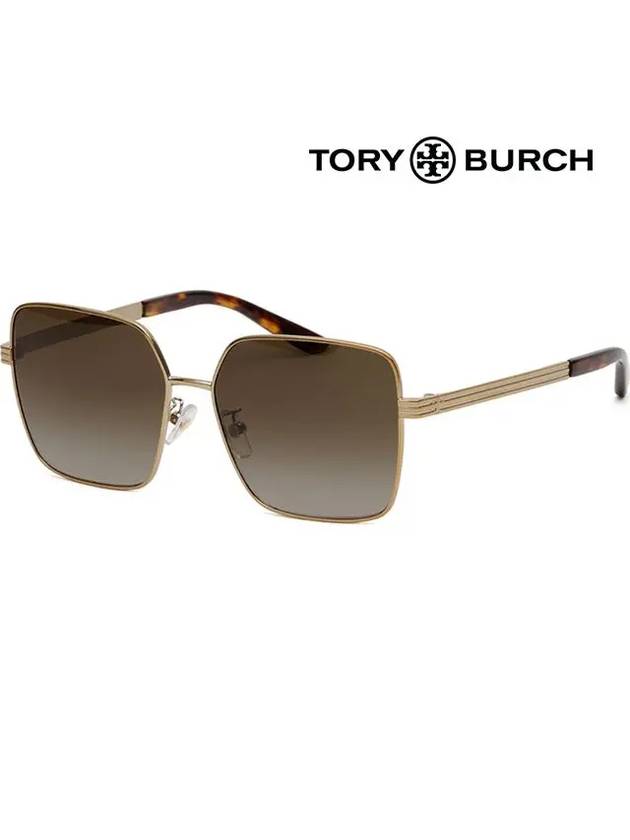 Sunglasses TY6087 327913 Women Gold Square - TORY BURCH - BALAAN 1