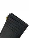 Monogram Fragment Zipper Card Wallet Black - SAINT LAURENT - BALAAN 6