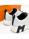 Bouncing Low Top Sneakers Blanc Noir - HERMES - BALAAN 4