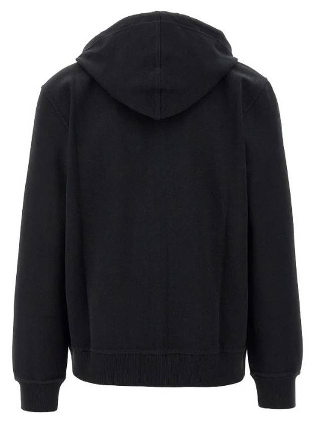 Tech Cotton Zip-Up Hoodie Black - BRUNELLO CUCINELLI - BALAAN 4