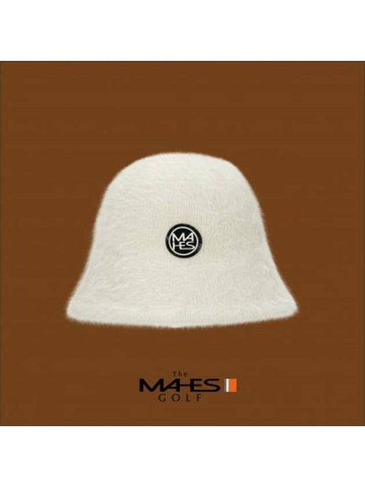 Logo Bucket Hat Ivory Orange Label Angora Bucket Hat EC00680 - MAHES - BALAAN 1