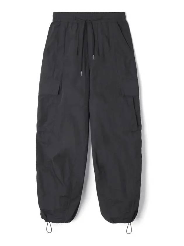 Tasran cut detail cargo parachute pants_black - INDUST - BALAAN 7