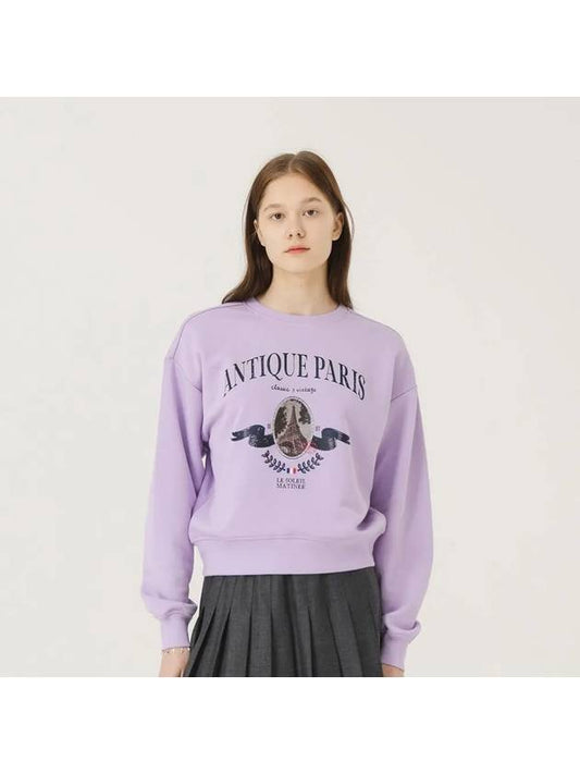 Brushed Options Antique Eiffel Paris Sweat Shirts LAVENDER - LE SOLEIL MATINEE - BALAAN 2