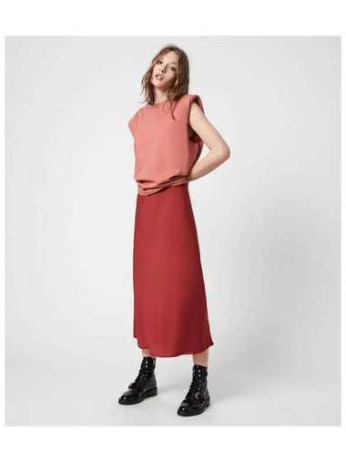 Tierney Slip Dress WD309V 6431 Deep Chili - ALLSAINTS - BALAAN 1