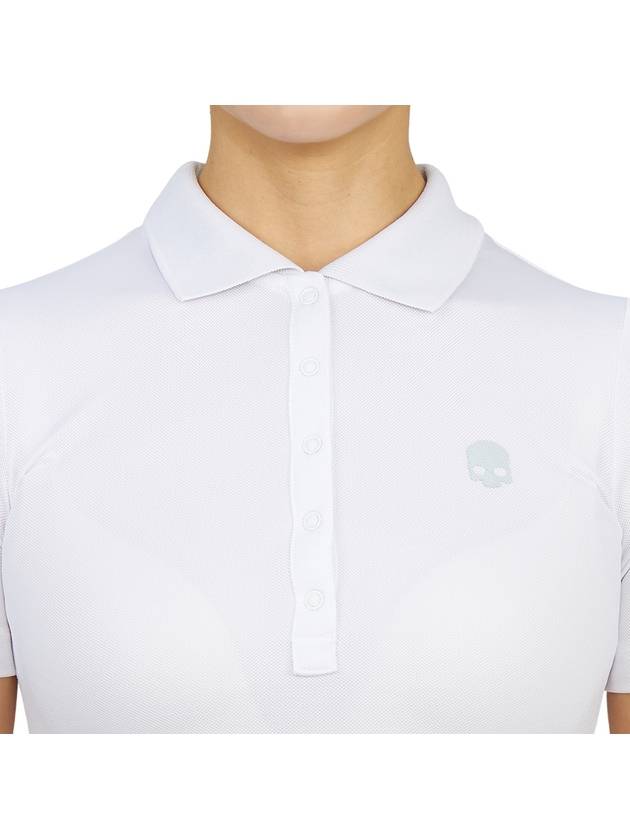 Women's Golf Picket Logo Short Sleeve PK Shirt White - HYDROGEN - BALAAN 7