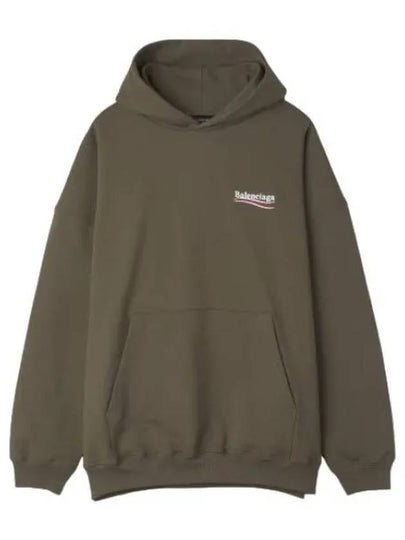 Political Campaign Large Fit Hoodie Green - BALENCIAGA - BALAAN 2