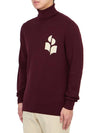 Enzo Logo Turtleneck Dark Plum - ISABEL MARANT - BALAAN 3