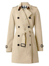 Harbon Long Trench Coat Beige - BURBERRY - BALAAN.