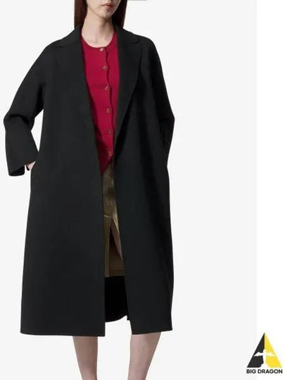 Esturian Virgin Wool Single Coat Black - S MAX MARA - BALAAN 2