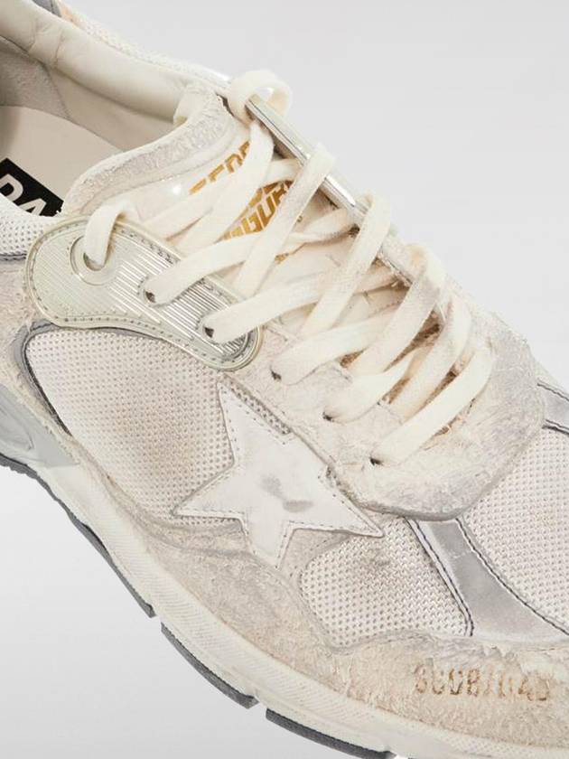 Mesh and Suede Leather Dad-Star Sneakers White Beige - GOLDEN GOOSE - BALAAN 4