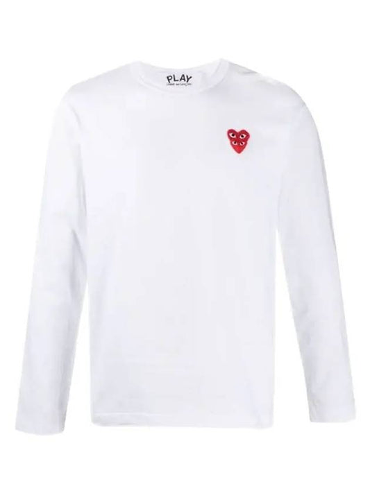 Men s Long Sleeve T Shirt P1T292WHITE 411 - COMME DES GARCONS - BALAAN 1