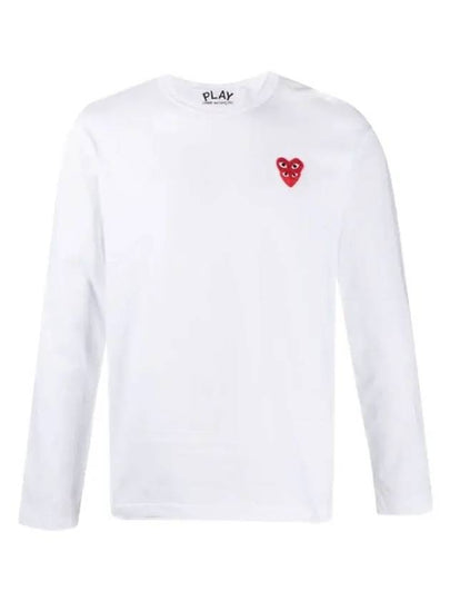 Men s Long Sleeve T Shirt P1T292WHITE 411 - COMME DES GARCONS - BALAAN 2