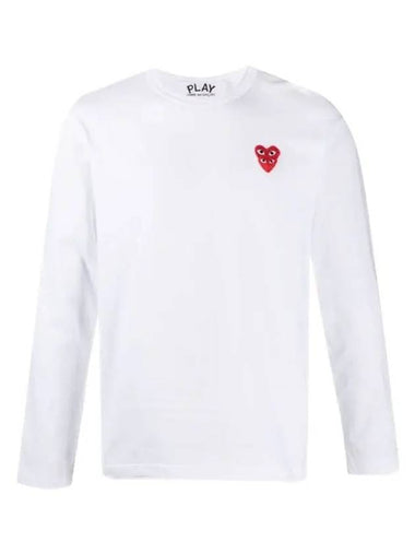 Men s Long Sleeve T Shirt P1T292WHITE 411 - COMME DES GARCONS - BALAAN 1