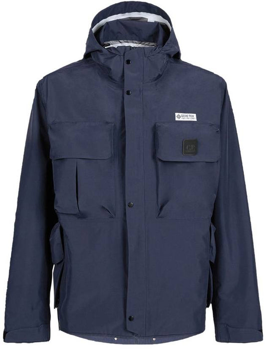 Metropolis Series Gore-Tex 3L Infinium Jacket Blue - CP COMPANY - BALAAN.