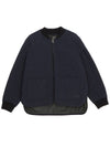 Elea Quilting Zip-Up Jacket Navy - A.P.C. - BALAAN 2