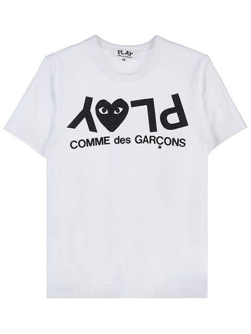 Women's Reverse Logo T-Shirt AZ P1T067 051 WHITE - COMME DES GARCONS - BALAAN 1