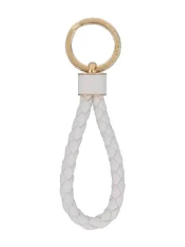 Intrecciato key ring white holder - BOTTEGA VENETA - BALAAN 1