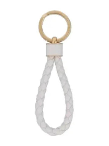 Intrecciato key ring white holder - BOTTEGA VENETA - BALAAN 1