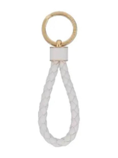 Intrecciato Lambskin Key Holder White - BOTTEGA VENETA - BALAAN 2