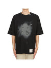 Graphic Print Crew Neck Short Sleeved T-shirt Black - MAISON MIHARA YASUHIRO - BALAAN 2