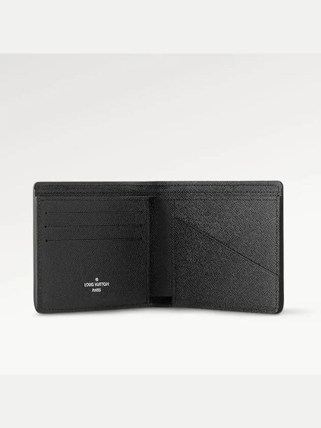 Multiple Taiga Leather Half Wallet Black - LOUIS VUITTON - BALAAN 5