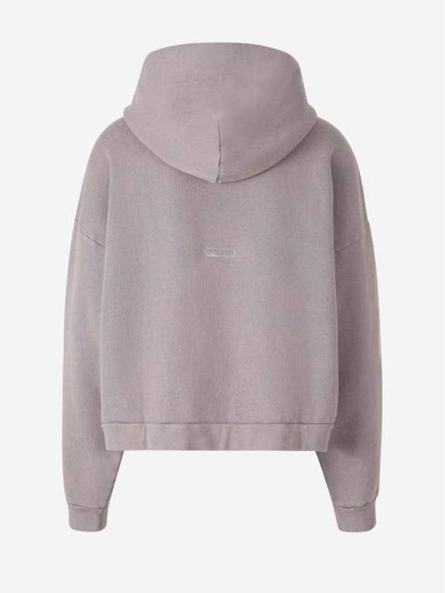 Logo Patch Hoodie Dusty Purple - ACNE STUDIOS - BALAAN 3