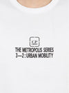 Men's Metropolis Logo Graphic Short Sleeve T-Shirt White - CP COMPANY - BALAAN 9