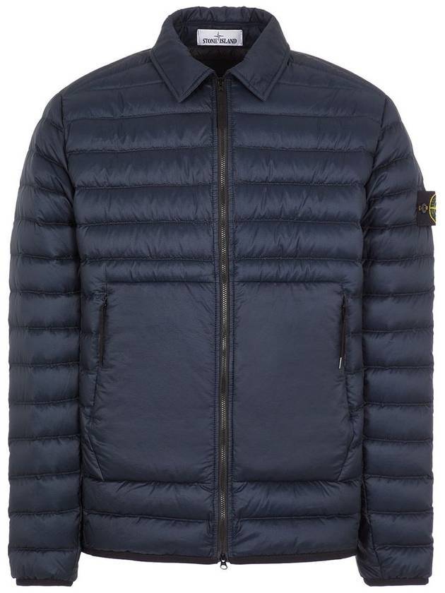 Bio Ripstop Nylon Down Padding Navy - STONE ISLAND - BALAAN 1