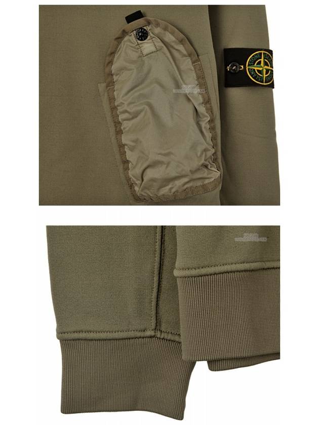 Wappen Lamy Flock Pocket Sweatshirt Olive - STONE ISLAND - BALAAN 7