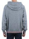 Cashmere Knit Zip Up Hoodie Grey - THOM BROWNE - BALAAN 6