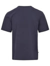 Men s Logo Patch Short Sleeve T Shirt Navy - AUTRY - BALAAN 4